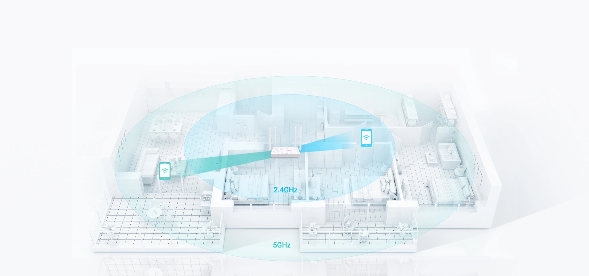 双频Wi-Fi 更高稳定性